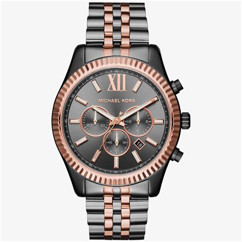 michael kors watch 2 tone|michael kors lexington chronograph watch.